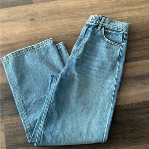 Like new sneak peek wide leg mom jeans